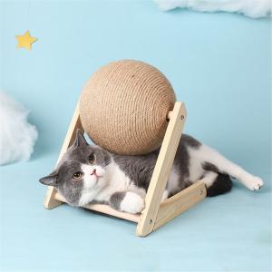 Quality Sisal Balls 7.87 Inch Easy To Install Interactive Cat Toys Cat Scratching Pad wholesale