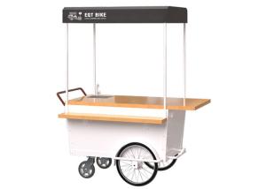 Quality Handpush Breakfast Food Cart 2510 * 750 * 950 With High Load Capacity wholesale