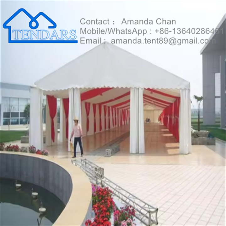 New PVC Fabric Aluminum Frame commercial outdoor White Cloth Canopy Tent With Windows For Outdoor Events