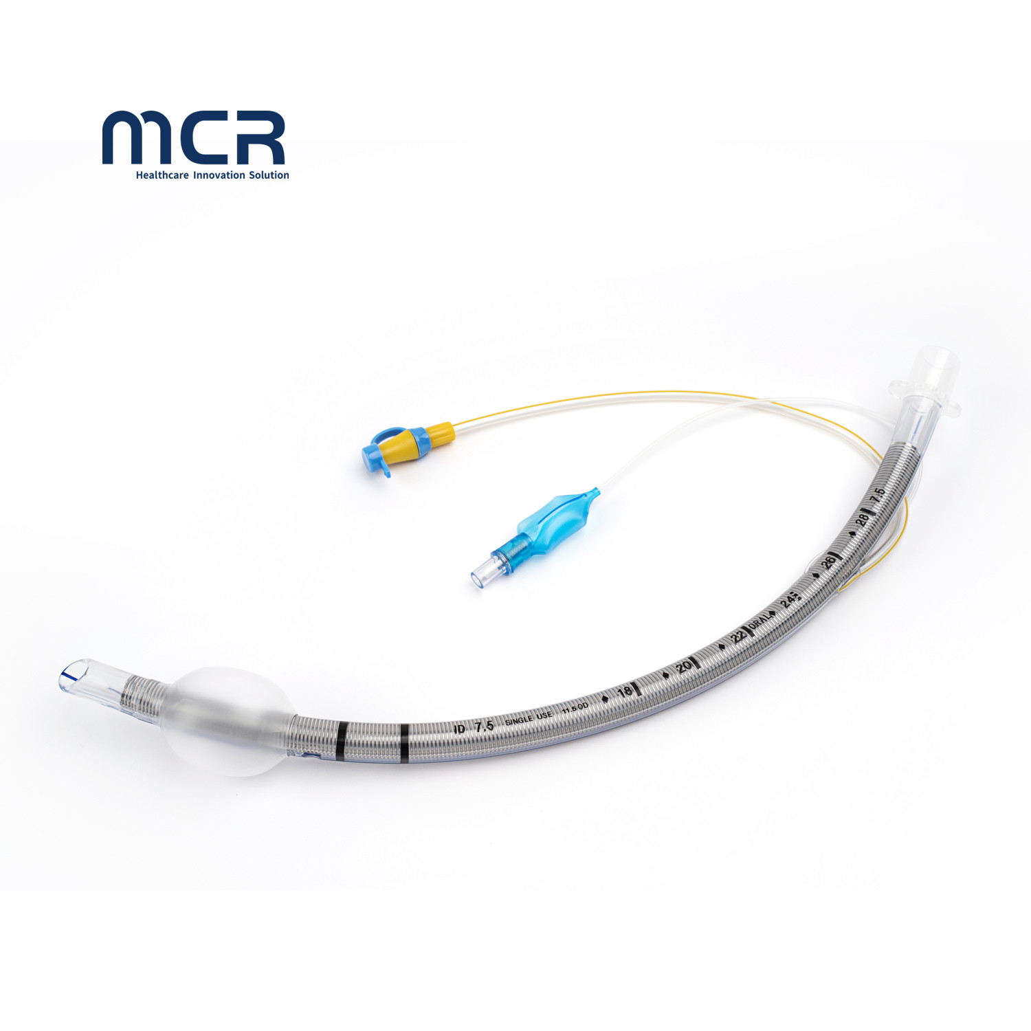 Disposable Medical Reinforced Endotracheal Tubes Suction Port Cuffed