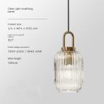 Mid century pendant light retro design glass lampRestaurant Hotel Simple