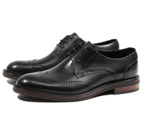 Quality Black Crocodile Pattern Mens Leather Dress Shoes Brown / Black Men Oxford Shoes wholesale