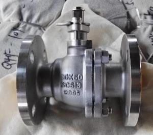 Quality Q41F Stainless steel CF8 2-PC JIS10K ball valve wholesale