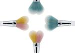 Dispensing Mineral Powder Pump Contour Blush Brush Silver Aluminum Ferrule