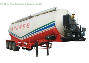 Quality V Type Tank Semi Trailer 50 - 55 M3 , Dry Bulk Cement Trailers Heavy Duty wholesale