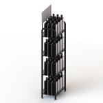 4 Layers Metal Wire Liquor Bottle Display Rack