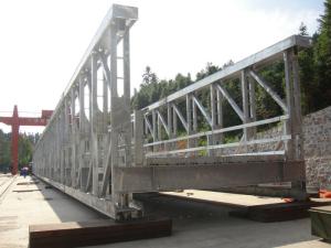 Quality Prefabricated Modular Steel Bridge / Army Bailey Bridge High Strength wholesale