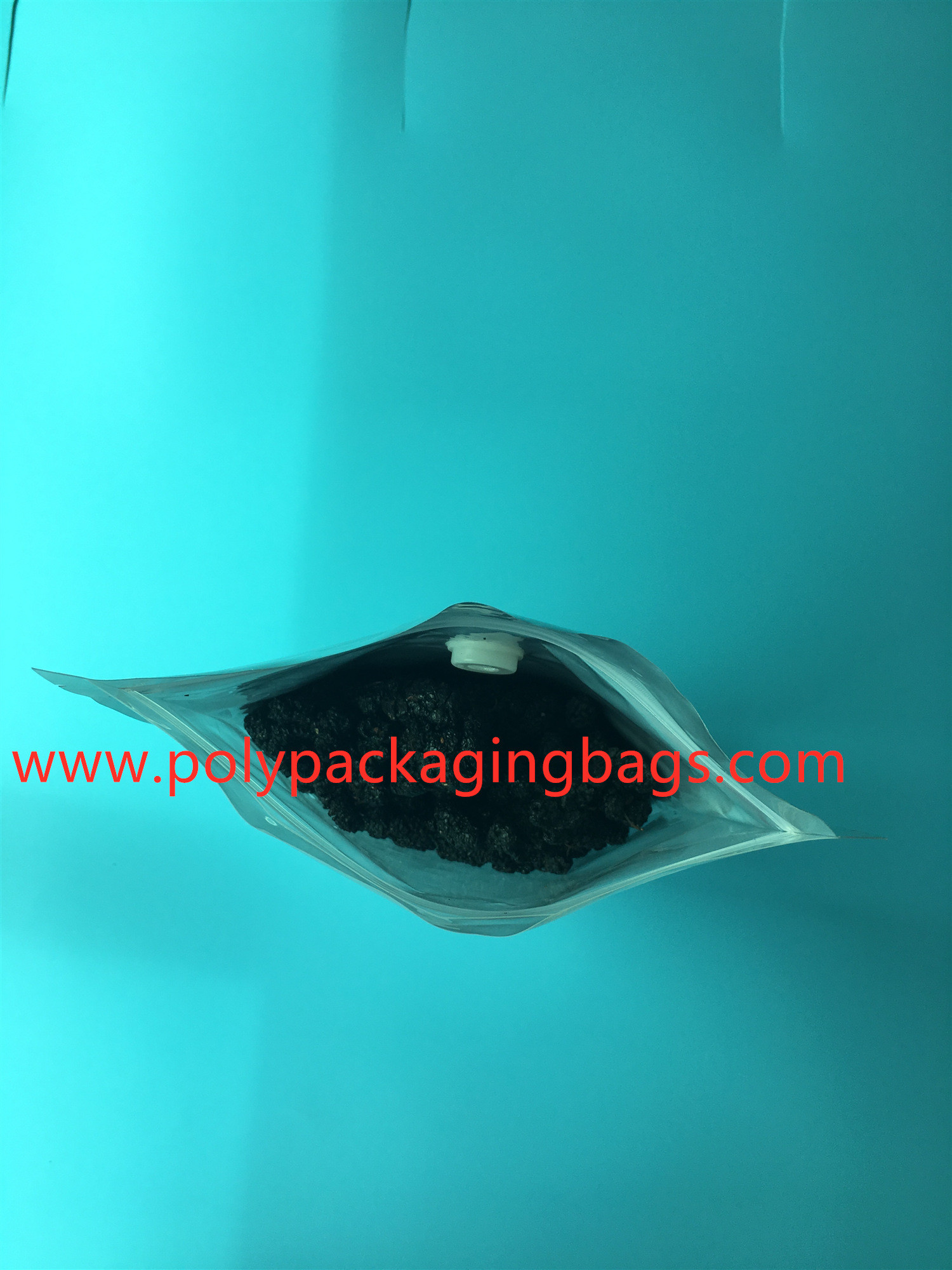 Food grade aluminum foil coffee dried fruit tea medicinal packaging bag with gas valve