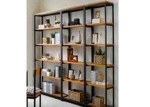 Quality 5 Tiers Heavy Duty Wall Mounted Display Case , Wooden Shelving Units Fashion Style For Showroom wholesale