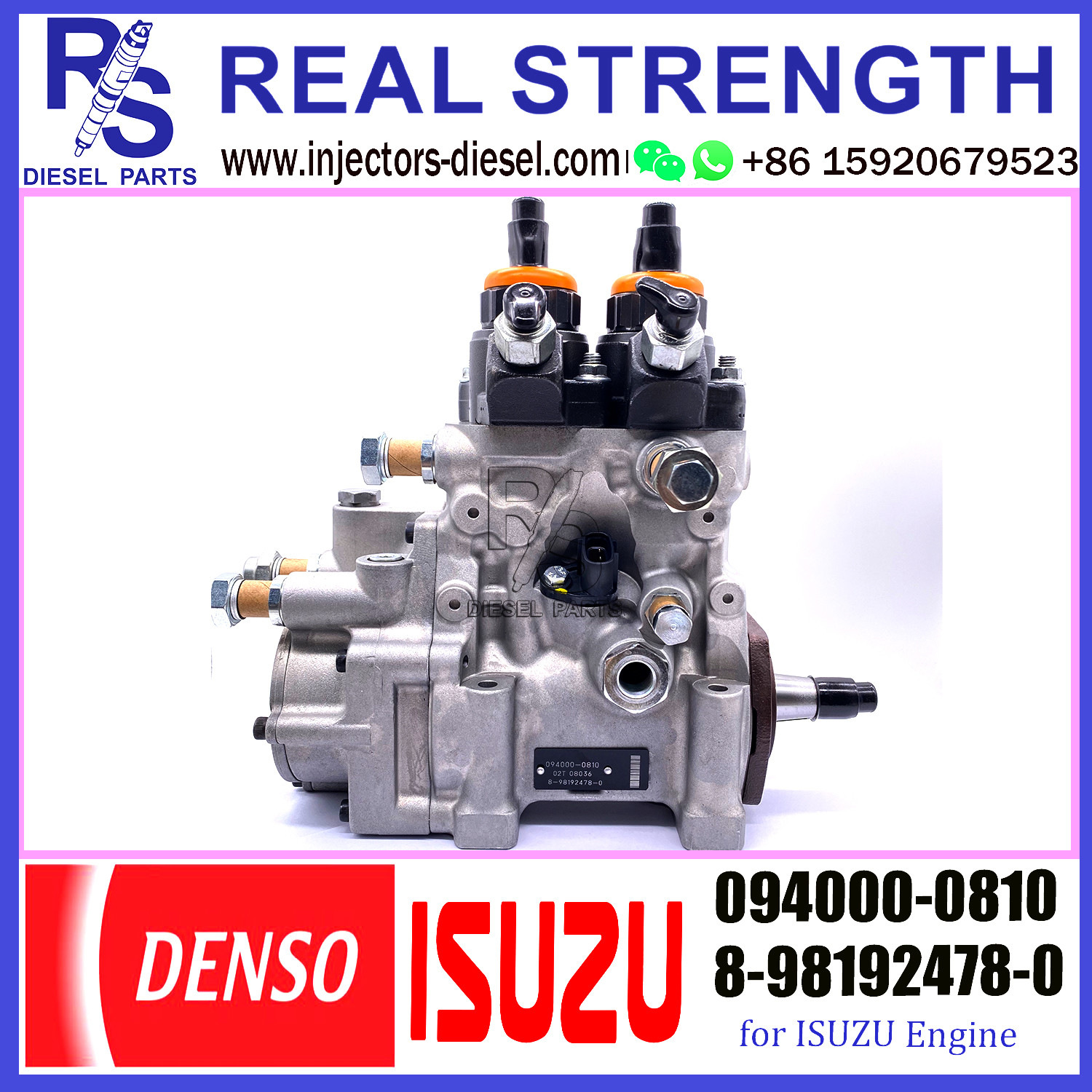 Common Rail Denso Fuel Injection Pump 094000-0810 8-98192478-0 for ISUZU 094000-0810 8-98192478-0