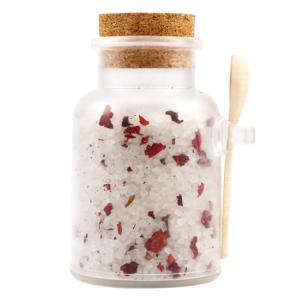 Quality Flower Scents Aromatic Bath Salts Himalayan Mineral Salt In Glass Jar wholesale