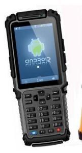 Quality Black IP64 Android Industrial PDA Smartphone Barcode Terminal 3800mAh Battery Capacity wholesale
