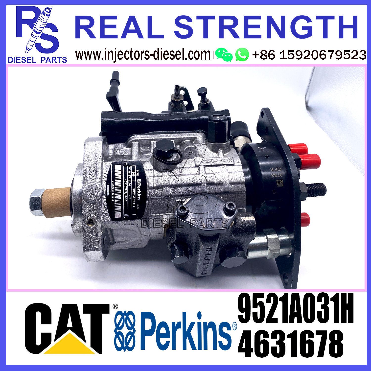 DELPHI 6-cylinder Diesel Fuel Injector Pump assembly 4631678 3981498 9521A030H 9521A031H for Perkins engine