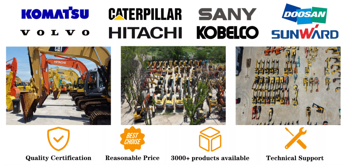 Komatsu PC120-8/ 12Tons Used Excavator Equipment Long Working Hours
