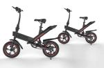 Collapsible Electric Commuter Bike , Electric Powered Bicycles Inflated Tire