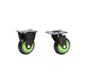Quality 4 Inch Mute Heavy Duty Trolley Cart Wheel Harmless Rubber Material wholesale