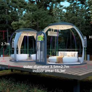 Quality Full House Outdoor Prefabricated Luxury Glass Polycarbonate Garden Double Dome House wholesale