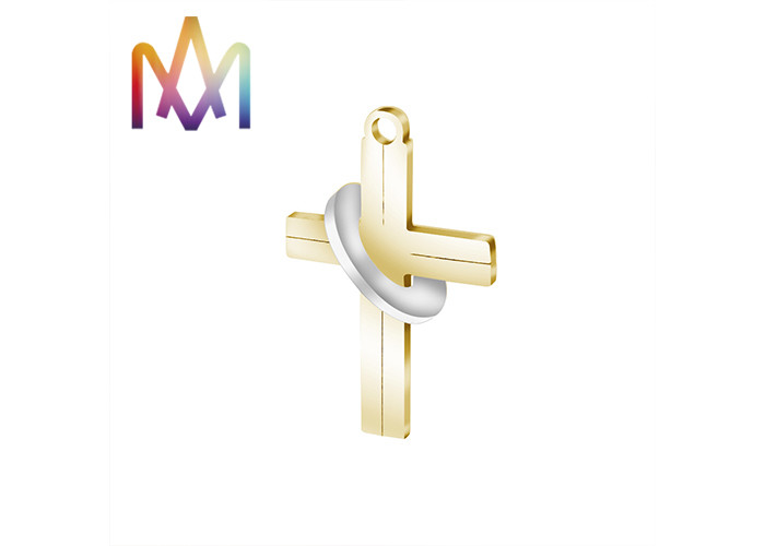 4.9G Nickel Free Halo Ring Cross Ashes Necklace Charms