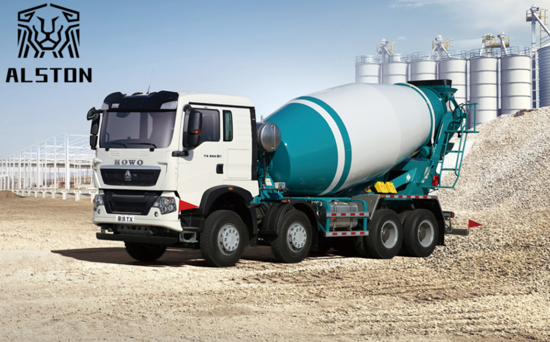 Sinotruk Howo TX 8x4 Concrete Mixer Truck , Used Howo TX 340HP Mixer Truck