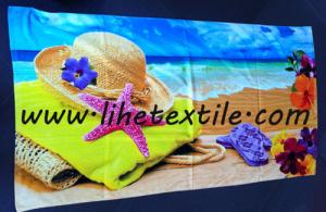 Quality cheap photo printing beach towel , GSM400 , 70x140cm , 100% cotton wholesale