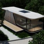 Aluminum Hollow Tempered Glass Doors Windows Space Capsule Homes Quick