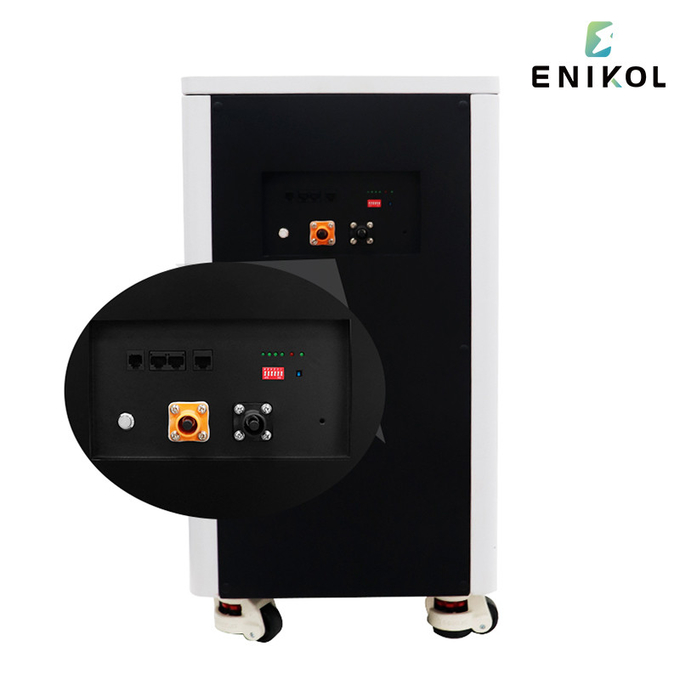 58.4V LCD 48V Home Energy Storage Battery 51.2V 300AH Black Painted Steel