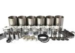 6D105 Engine Cylinder Sleeves Forged Steel Casting Iron For Excavator