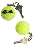 Yellow Tennis Ball Keychain