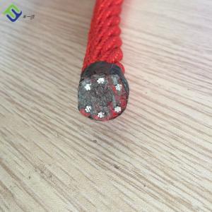Quality Playground 16mm Polyester Combination Rope UV Resistant With Steel Core wholesale