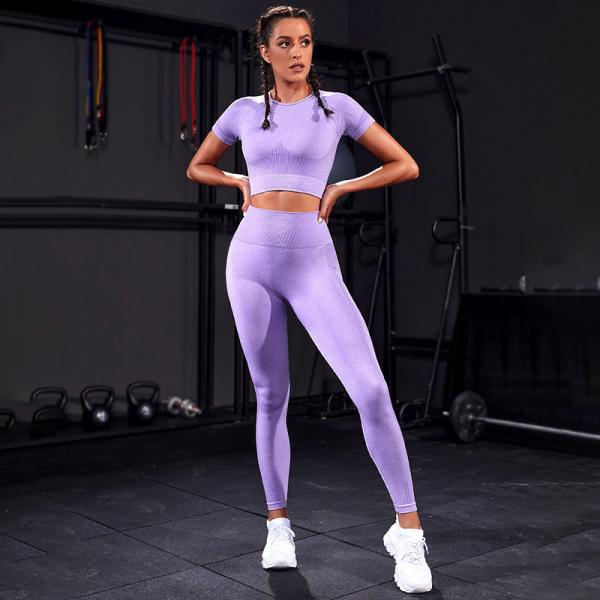 Yoga suit women's summer bra pads fitness running stretch yoga pants tight