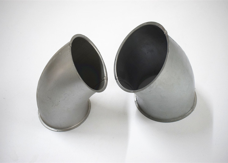 Galvanized Steel Dust Extraction Pipe 90 Degree Pressed Bends For Ventilation System