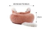 Cute Pretty Rabbit Ears Heating Winter Pet Calming Beds Sofa Wear Resisting