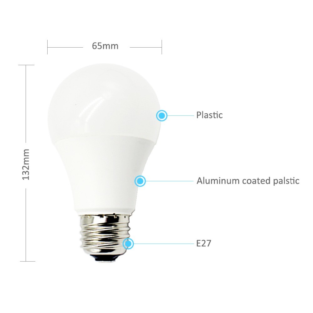 12W Led Smart Voice Activated Light Bulb Tuya App Phone Controlled AC100-240V
