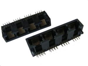 Quality RJ45 connector 1x4 90° wholesale