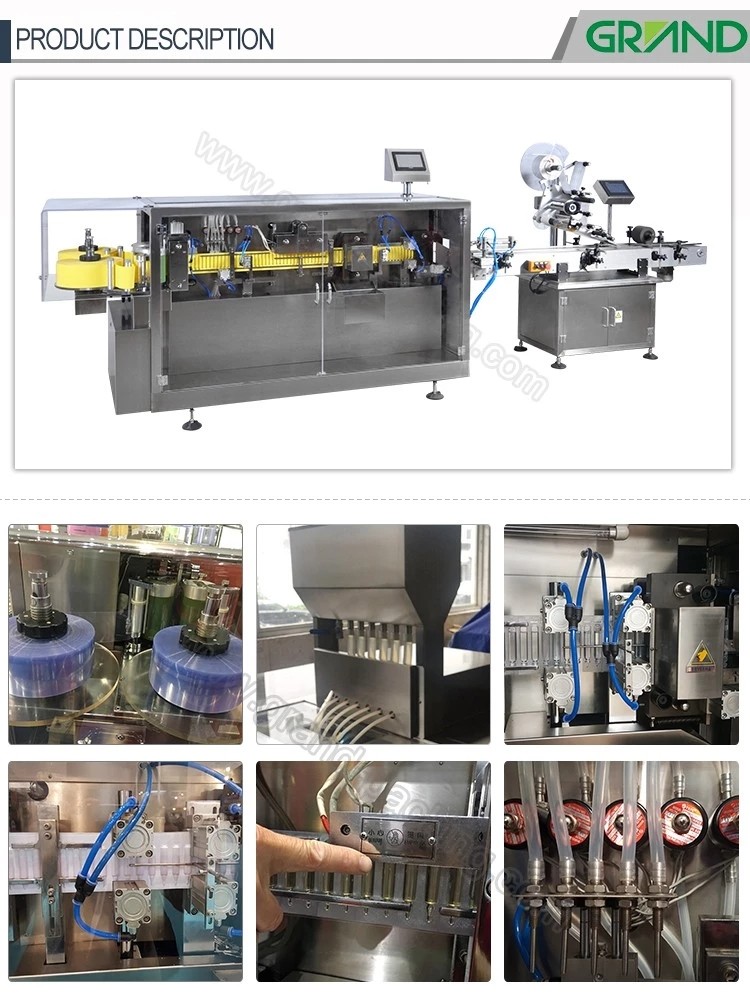 GGS-118 horizontal plastic ampoule/vial/bottle form fill seal machine for liquid oil