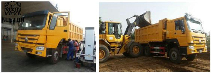 Second Hand Tipper Trucks Hydraulic Lifting With Daily Maintenance