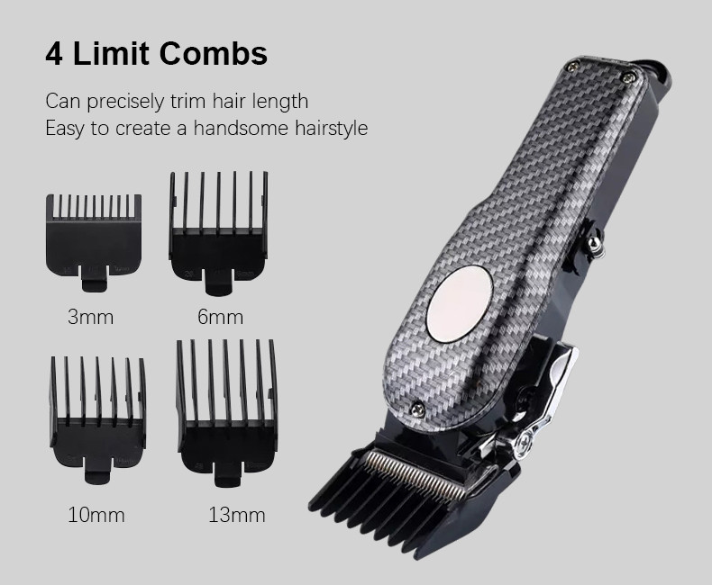 Cordless Corded Professional Electric Hair Trimmer for Men Beard Cutter