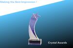 crystal award/top star award/star tower trophy/crystal top star award/glass star