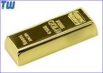Shinning Gold Bar 32GB Pen Drives Sliding Brick Heavy Full Metal