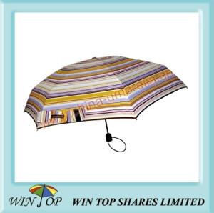 Quality 21&quot; 3 Folding Full Auto Printed Umbrella wholesale