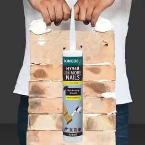 Quality White 280ml Waterproof MS Polymer Nail Free Adhesive For Glass Bonding wholesale
