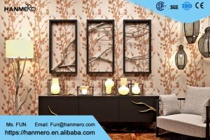Quality Floral Pattern Luxury Non Woven Wallcovering Modern Lounge Wallpaper wholesale