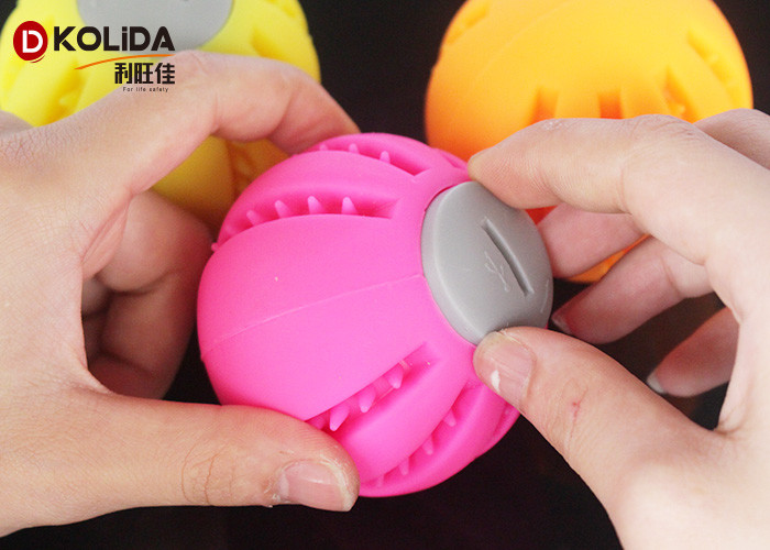 Usb Rechargable Silicon Dog Toy Light Up Ball Blinking Puppy Pet Toy