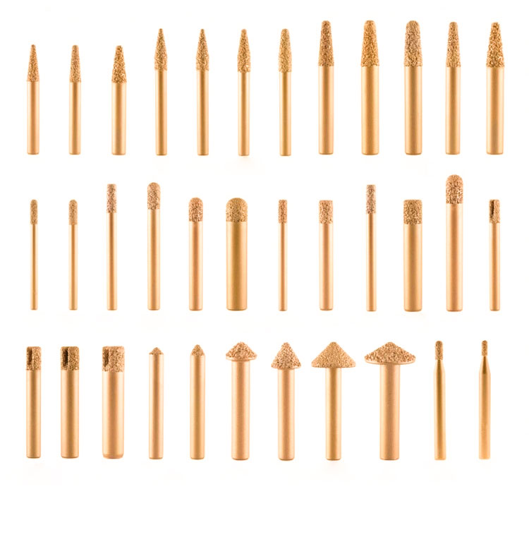 Engraving Function 45 Mn Body Material CNC Diamond Tools for Stone and Marble Carving