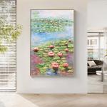 Customized Size Colorful Flower Acrylic Oil Painting for Hotel Decor Personalize