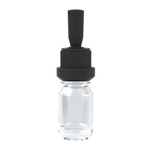 Quality 5ml Clear Aluminum Dropper Bottle Round Shaped wholesale