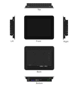Quality 10.4 Inch Industrial Open Frame Touch Screen Monitor of 1024*768 Resolution wholesale