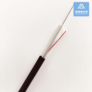 Quality 4 Cores Black PE Fiber Optic Cable 7.0mm Indoor And Outer Door wholesale