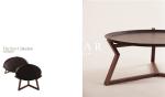 North American Black Walnut Frame Wood Metal Panel Coffee Table