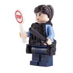 MOC character career model policemen accessories city traffic police mini